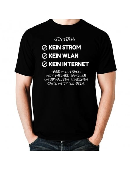 Stromausfall kein wlan T-Shirt Hoodie Party, Fun & Urlaub 18,90 €