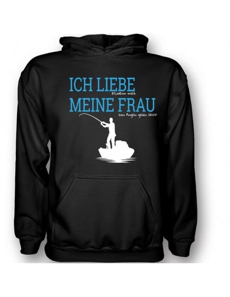 Ich liebe meine Frau Angeln lässt T-Shirt Hoodie Sport & Freizeit 18,90 €
