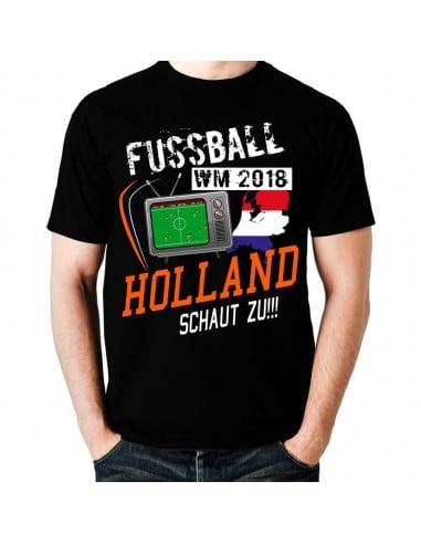 Fussball WM 2018 Holland schaut zu Funshirt T-Shirt Sport & Freizeit 18,90 €