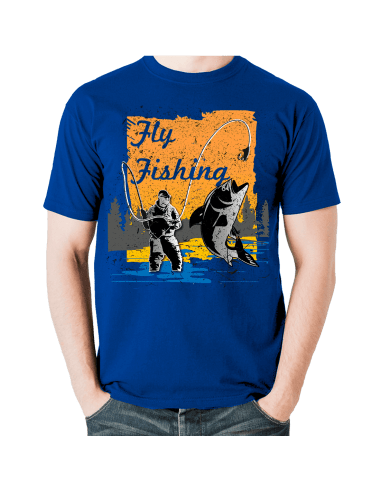 Fliegenfischen Angel Abendsonne T-Shirt Sport & Freizeit 18,90 €