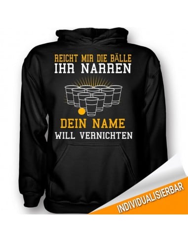 Beer Pong / BIER BONG Dein Name FEIERN T-Shirt Hoodie Party, Fun & Urlaub 18,90 €