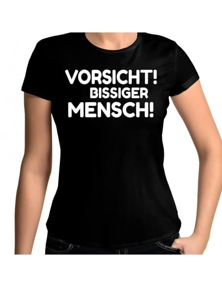 Vorsicht bissiger Mensch T-Shirt Hoodie Party, Fun & Urlaub 18,90 €
