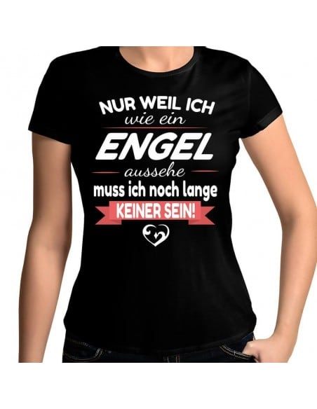 Nur weil ich wie ein Engel aussehe T-Shirt Hoodie Party, Fun & Urlaub 18,90 €