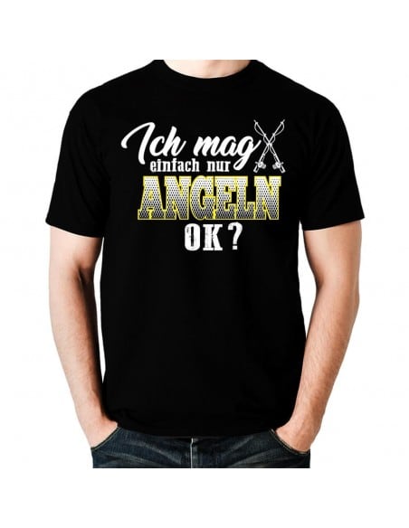 Ich mag einfach nur Angeln, Ok? T-Shirt Hoodie Sport & Freizeit 18,90 €