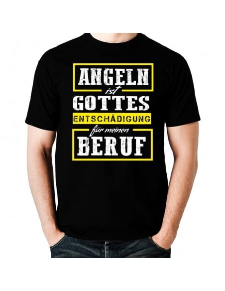 Angeln ist Gottes Entschädigung Beruf T-Shirt Hoodie Sport & Freizeit 18,90 €