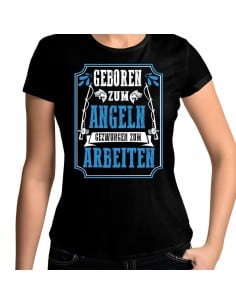 Geboren zum Angeln gezwungen zum Arbeiten T-Shirt Hoodie Sport & Freizeit 18,90 €