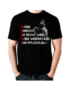 Wenn unrecht zur recht wird - wird widerstand zur pflicht T-Shirt Hoodie Politik 18,90 € 2