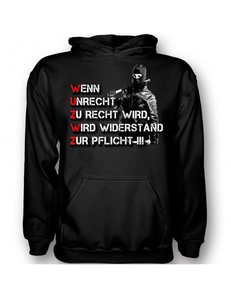 Wenn unrecht zur recht wird - wird widerstand zur pflicht T-Shirt Hoodie Politik 18,90 €