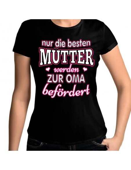 Nur die besten Mütter werden zur Oma befördert T-Shirt Hoodie Baby & Familie  30,90 €