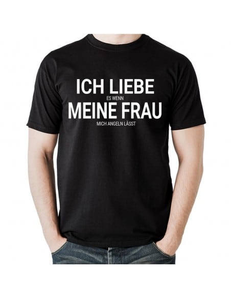 Ich liebe meine Frau Angeln T-Shirt Hoodie Sport & Freizeit 18,90 €