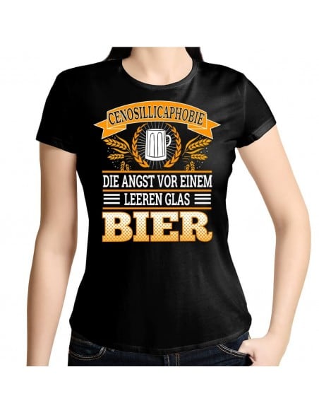 Cenosillicaphobie Angst leeren Glas Bier T-Shirt Hoodie Party, Fun & Urlaub 18,90 €