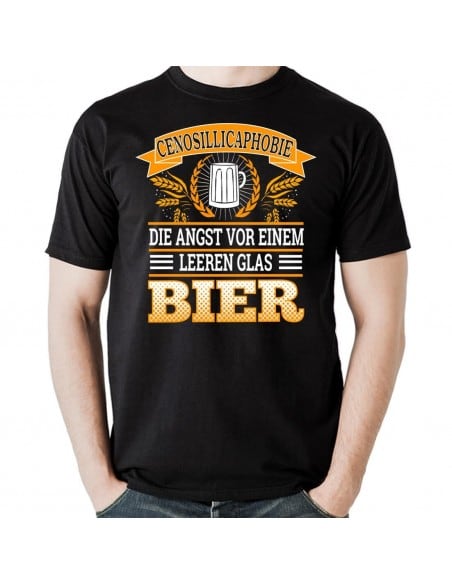 Cenosillicaphobie Angst leeren Glas Bier T-Shirt Hoodie Party, Fun & Urlaub 18,90 €