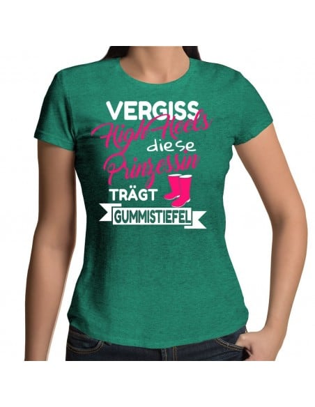Vergiss High Hells Prinzessin trägt Gummistiefel T-Shirt Hoodie Sport & Freizeit 18,90 €