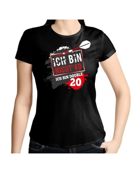 Ich bin nicht 40 - ich bin double 20 Dart T-Shirt Hoodie Geburtstag 18,90 €