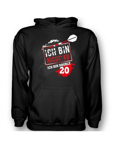 Ich bin nicht 40 - ich bin double 20 Dart T-Shirt Hoodie Geburtstag 18,90 €