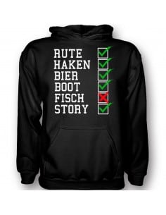 Rute, Haken, Bier, Boot, Fisch, Story T-Shirt Hoodie Sport & Freizeit 18,90 € 2