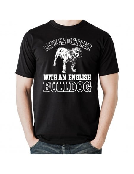 Life ist better with an english Bulldog T-Shirt Hoodie Sport & Freizeit 18,90 €