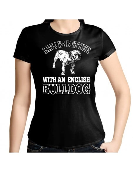 Life ist better with an english Bulldog T-Shirt Hoodie Sport & Freizeit 18,90 €