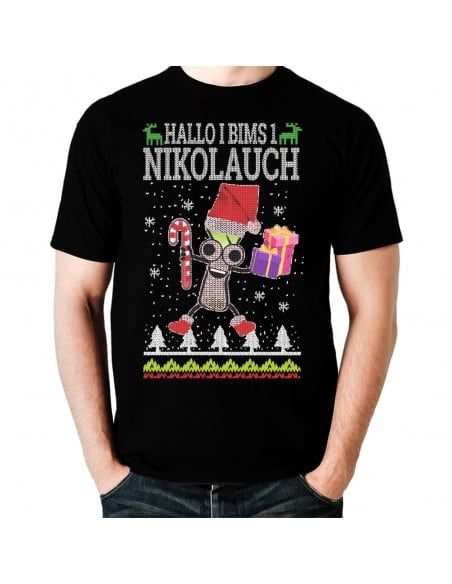 i bims 1 Nikolauch T-Shirt weihnachten t-shirt nikolaus shirt