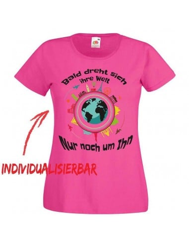 Bald dreht sich ihre Welt nur noch um Ihn JGA T-Shirt JGA 16,50 €