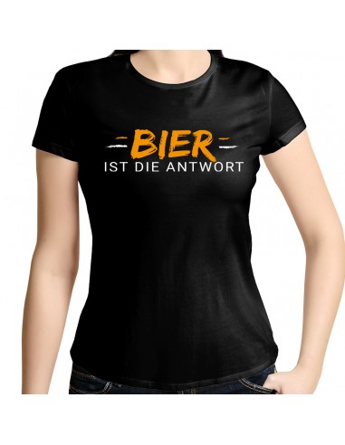 Bier ist die Antwort Damenshirt
