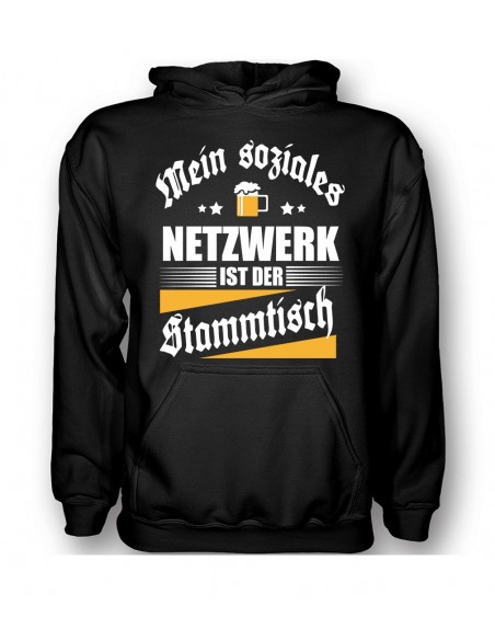 Mein soziales Netzwerk ist der Stammtisch. T-Shirt, Hoodie