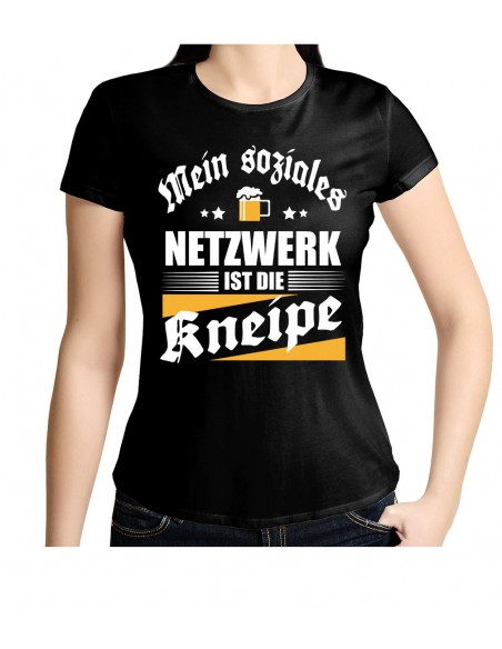 Mein soziales Netzwerk ist die Kneipe. T-Shirt, Hoodie