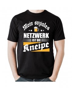 Mein soziales Netzwerk ist die Kneipe. T-Shirt, Hoodie