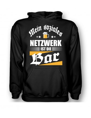 Mein soziales Netzwerk ist die Bar. T-Shirt, Hoodie