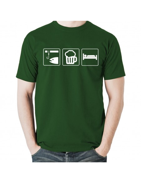 Angeln, Bier trinken, schlafen T-Shirt, Hoodie