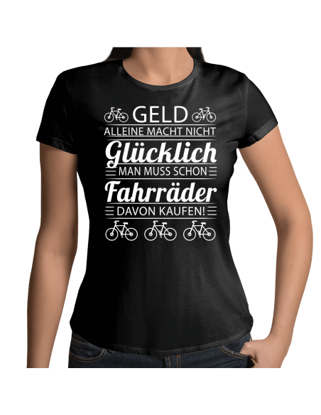Geld alleine macht nicht glücklich Fahrräder - Limitierte Edition T-Shirt Hoodie Sport & Freizeit 18,90 €