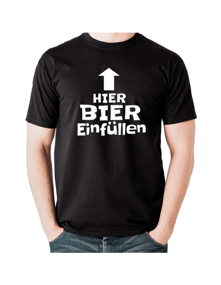 Hier Bier einfüllen T-Shirt Party, Fun & Urlaub 15,50 €