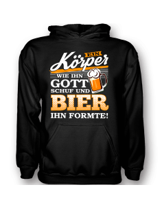 Ein Körper wie Gott Ihn schuf und Bier Ihn formte T-Shirt Hoodie Party, Fun & Urlaub 18,90 € 2