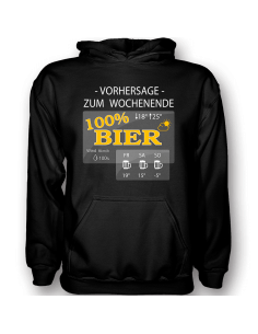 Vorhersage zum Wochenende 100% Bier T-Shirt Hoodie Party, Fun & Urlaub 18,90 € 2