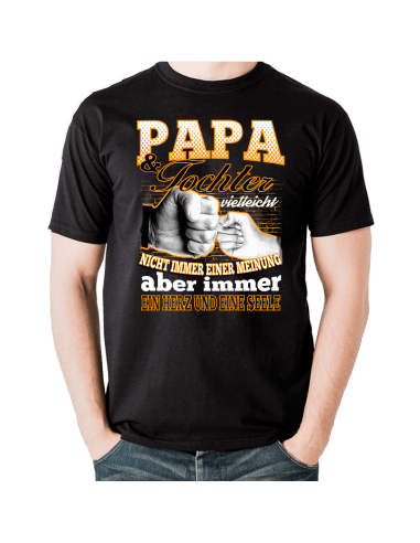 Papa und Tochter vielleicht nicht immer einer Meinung aber immer ein Herz und eine Seele T-Shirt Hoodie Baby & Familie  18,90 €