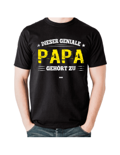 Dieser geniale Papa gehört zu... T-Shirt Hoodie Baby & Familie  18,90 €