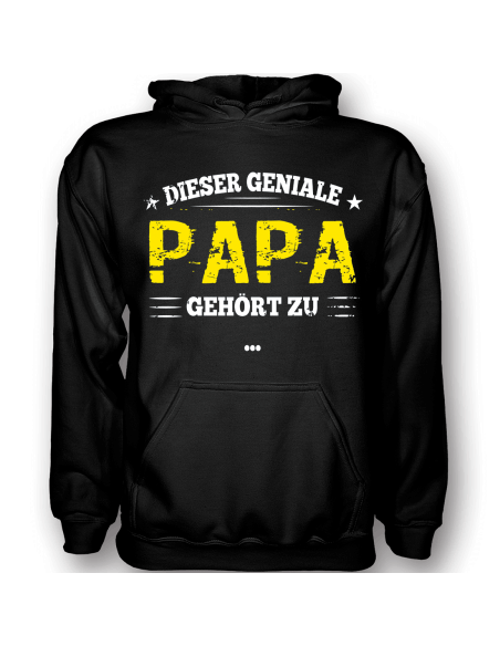 Dieser geniale Papa gehört zu... T-Shirt Hoodie Baby & Familie  18,90 €