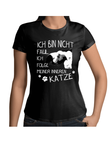 ich bin nicht faul ich folge nur meiner inneren Katze T-Shirt Hoodie Sport & Freizeit 18,90 €