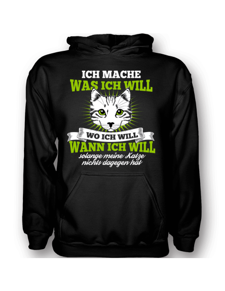 SOLANGE MEINE KATZE NICHTS DAGEGEN HAT T-Shirt Hoodie Sport & Freizeit 18,90 €