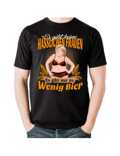 Es gibt keine hässlichen Frauen, es gibt nur zu wenig Bier Merkel Satire T-Shirt Hoodie Politik 18,90 €