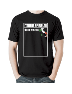 Italien Spielplan WM 2018 Russland Funshirt Fussball T-Shirt ohne Italien zur WM Sport & Freizeit 18,90 €
