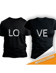 Paarshirt schwarz 2er-Set LOVE T-Shirt Paar-Shirts 30,00 €
