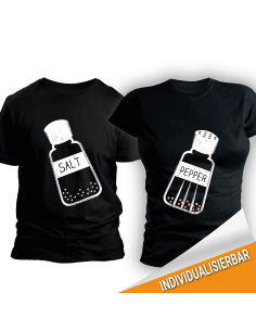 Paarshirt schwarz 2er-Set Salt & Pepper T-Shirt Paar-Shirts 30,00 €