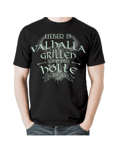 LIEBER GRILLEN IN VALHALLA! T-Shirt Hoodie Politik 18,90 €
