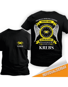 Sternzeichen Krebs personalisierbar T-Shirt Hoodie Geburtstag 18,90 €