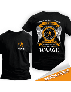 Sternzeichen Waage personalisierbar T-Shirt Hoodie Geburtstag 18,90 €