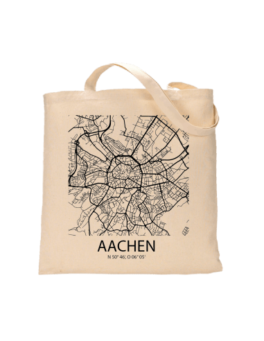 Jutebeutel nature \\"Aachen Sky Block \\" Zubehör & Geschenke 9,99 €