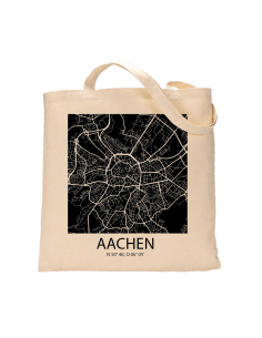 Jutebeutel nature \\"Aachen Sky Block negativ \\" Zubehör & Geschenke 9,99 €
