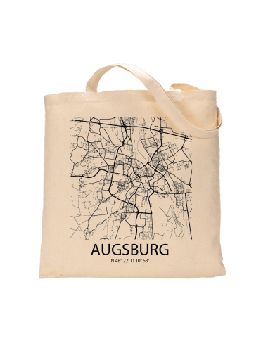 Jutebeutel nature \\"Augsburg Sky Block \\" Zubehör & Geschenke 9,99 €