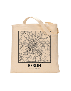 Jutebeutel nature \\"Berlin Sky Eye Block Kontur\\" Zubehör & Geschenke 9,99 €